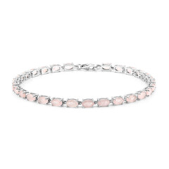 Rosenquarz-Silberarmband