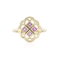 Pinkfarbener Ceylon-Saphir-Goldring