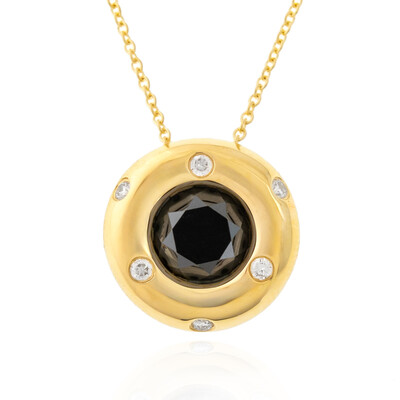 Schwarzer Diamant-Goldhalskette (de Melo)