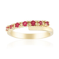 Roter Beryll-Goldring