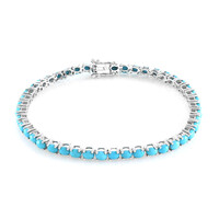 Sleeping Beauty-Türkis-Silberarmband