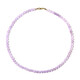 Lavendel-Amethyst-Silberhalskette