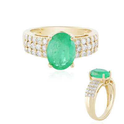Russischer Smaragd-Goldring (AMAYANI)