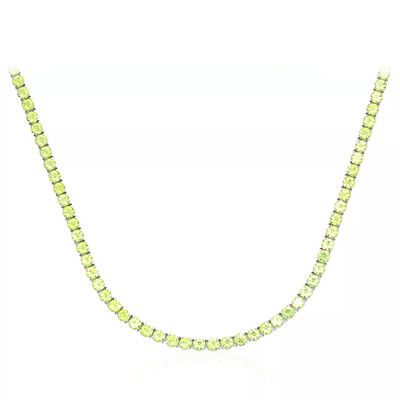 Peridot-Silbercollier