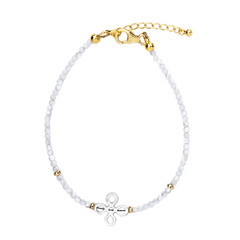 Perlmutt-Silberarmband
