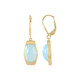 Aqua-Chalzedon-Silberohrringe (MONOSONO COLLECTION)