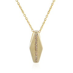 I2 Champagner-Diamant-Silberhalskette