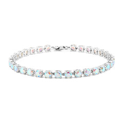 Mondlicht-Quarz-Silberarmband
