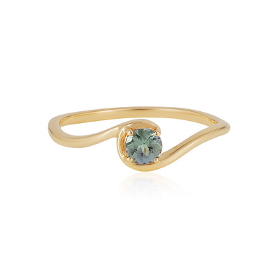 Grüner Tansanit-Goldring