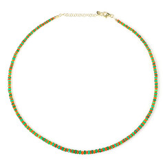 Äthiopischer Opal-Silberhalskette (Riya)
