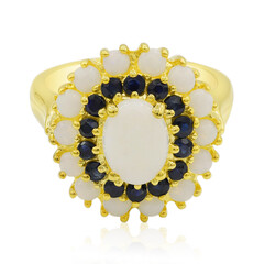 Weißer Opal-Silberring
