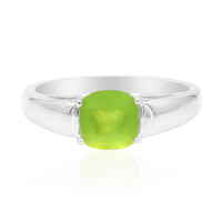 Brasilianischer Grüner Opal-Silberring