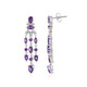 Sambia-Amethyst-Silberohrringe