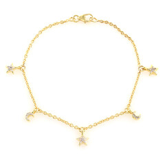 I2 (I) Diamant-Silberarmband
