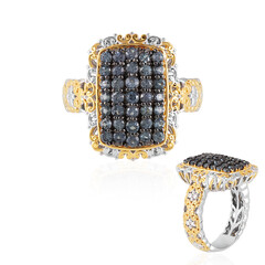 Blauer Farbwechsel-Granat-Silberring (Gems en Vogue)