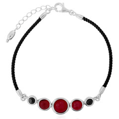 Roter Kolumbianischer Bernstein-Silberarmband