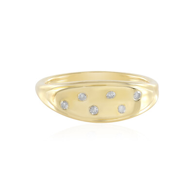 I2 (I) Diamant-Silberring