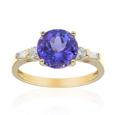AAA-Tansanit-Goldring (CIRARI)