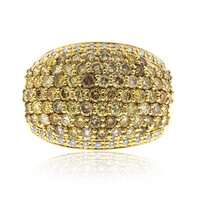 SI2 Fancy-Diamant-Goldring (CIRARI)