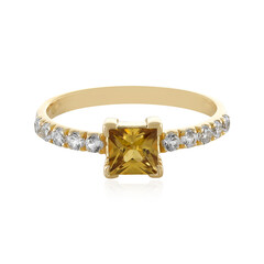 Gelber Zirkon-Goldring (Adela Gold)