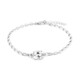 Weißer Topas-Silberarmband
