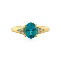 Blauer Apatit-Silberring