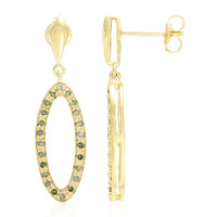 Fancy-Diamant-Silberohrringe