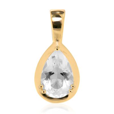 Mexikanischer Hyalith-Opal-Goldanhänger