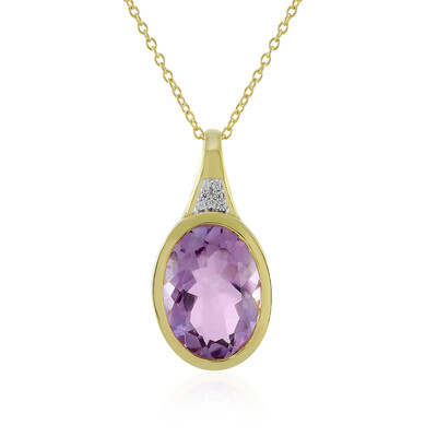 Lavendel-Amethyst-Silberhalskette