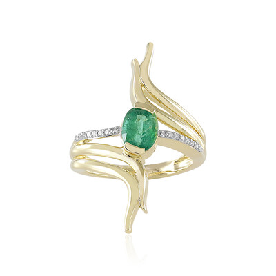 Sambia-Smaragd-Goldring (de Melo)