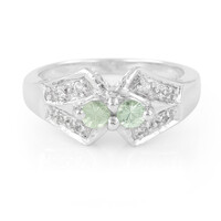 Merelani-Mint-Granat-Silberring