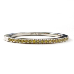 Gelber Diamant-Silberring