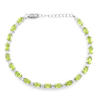 Peridot-Silberarmband