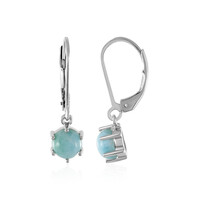 Larimar-Silberohrringe