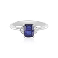 Blauer Madagaskar-Saphir-Silberring