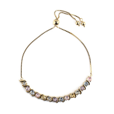 Edelstein-Silberarmband