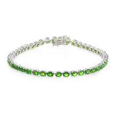 Russischer Diopsid-Silberarmband