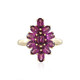 Magenta-Granat-Goldring