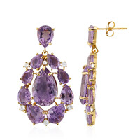 Amethyst-Silberohrringe
