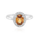 Mandarin-Zirkon-Silberring