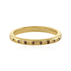Roter I3 Diamant-Silberring