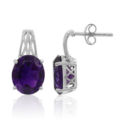 Marokkanischer Amethyst-Silberohrringe