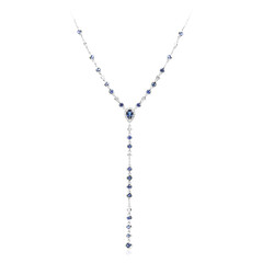 Blauer Ceylon-Saphir-Goldcollier (CIRARI)
