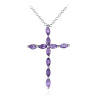 Amethyst-Silberhalskette