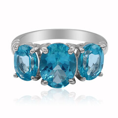 Paraiba-Topas-Silberring
