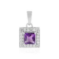 Uruguay-Amethyst-Silberanhänger