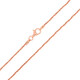 Silber-Criss-Cross-Kette - 2,98 g - 50 cm - rosévergoldet