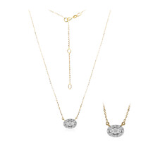 SI1 (G) Diamant-Goldcollier