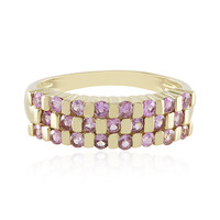 Pinkfarbener Saphir-Goldring (de Melo)