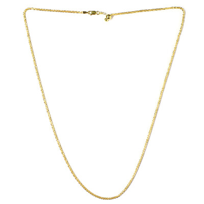 Silber-Margaritakette - 6,78 g - 61 cm - vergoldet